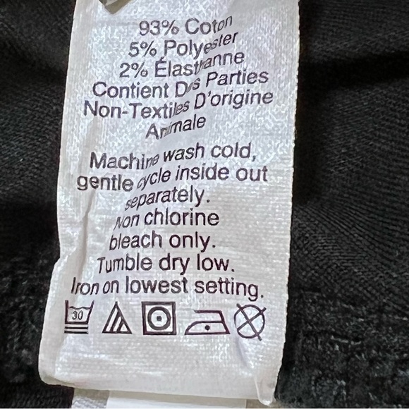 Madewell 9” High Rise Skinny Distressed Raw Hem Black Jeans Size 28 T - Picture 12 of 13